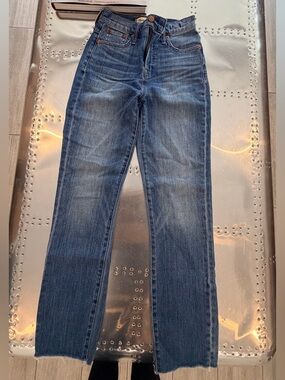 Madewell Mid-Blue Straight Leg Jeans